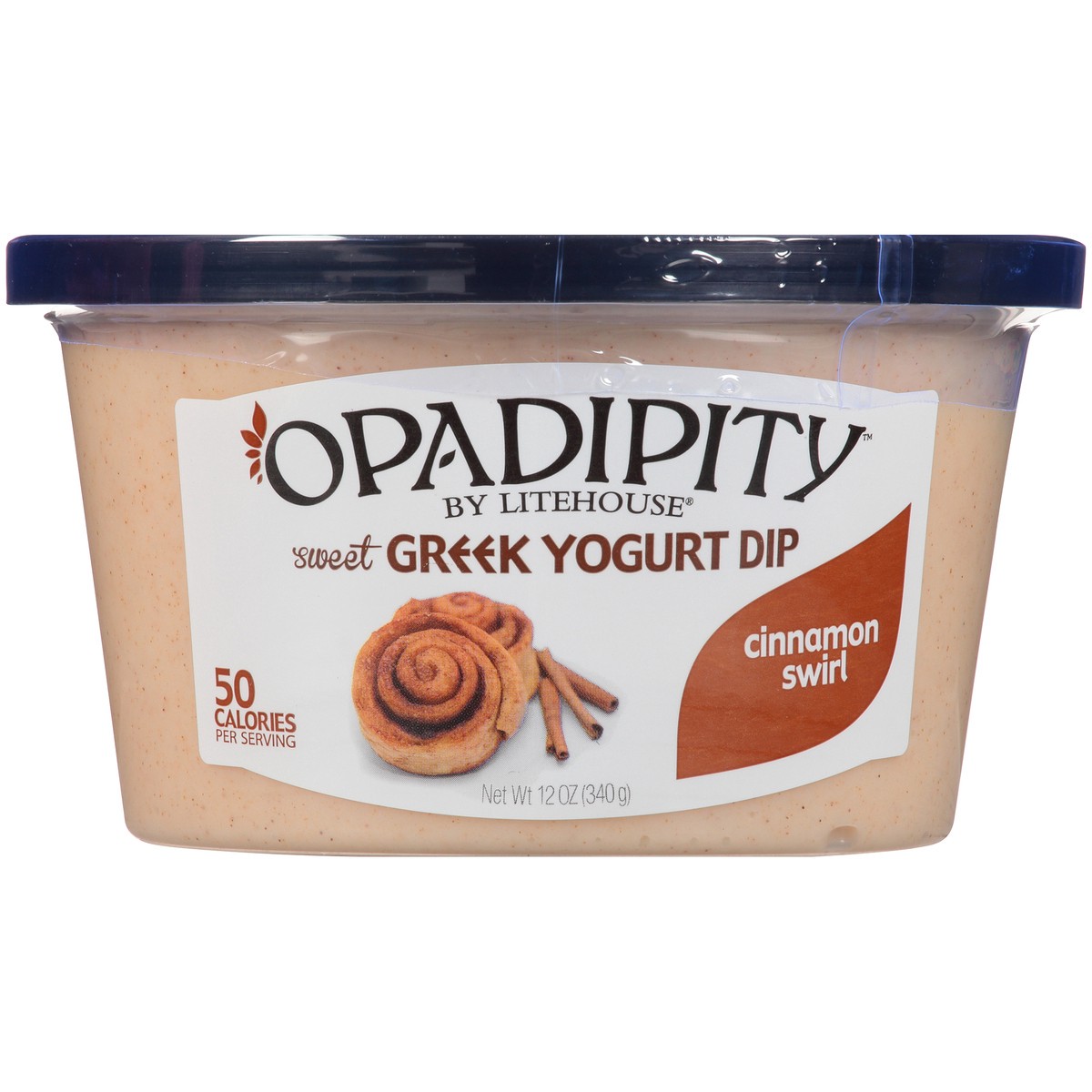 slide 7 of 12, Litehouse Opadipity Cinnamon Swirl Sweet Greek Yogurt Dip 12 oz. Plastic Tub, 12 oz