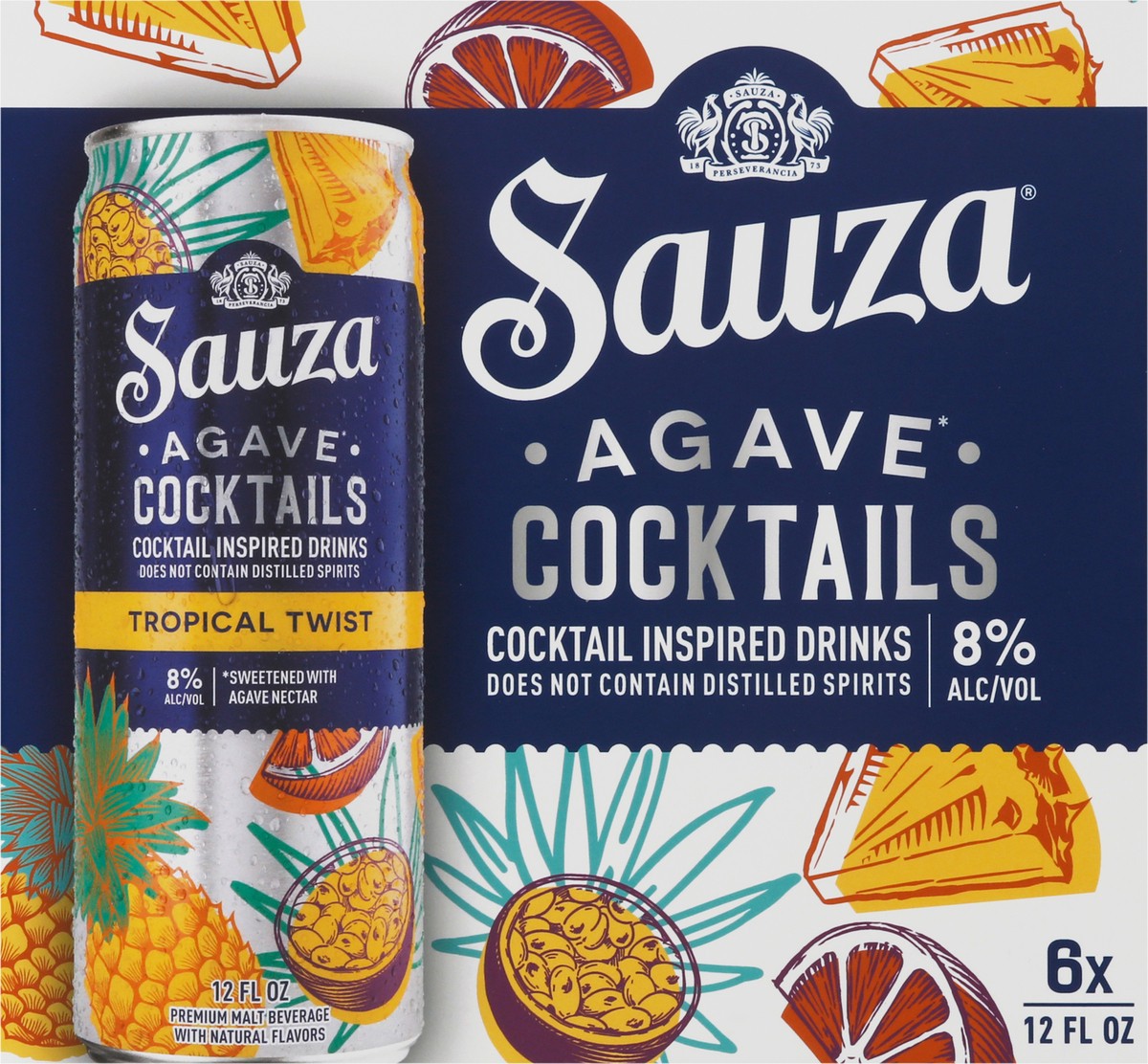 slide 3 of 9, Sauza Agave Cocktails Tropical Twist 8% ABV (12 fl. oz. Can, 6pk.), 72 oz