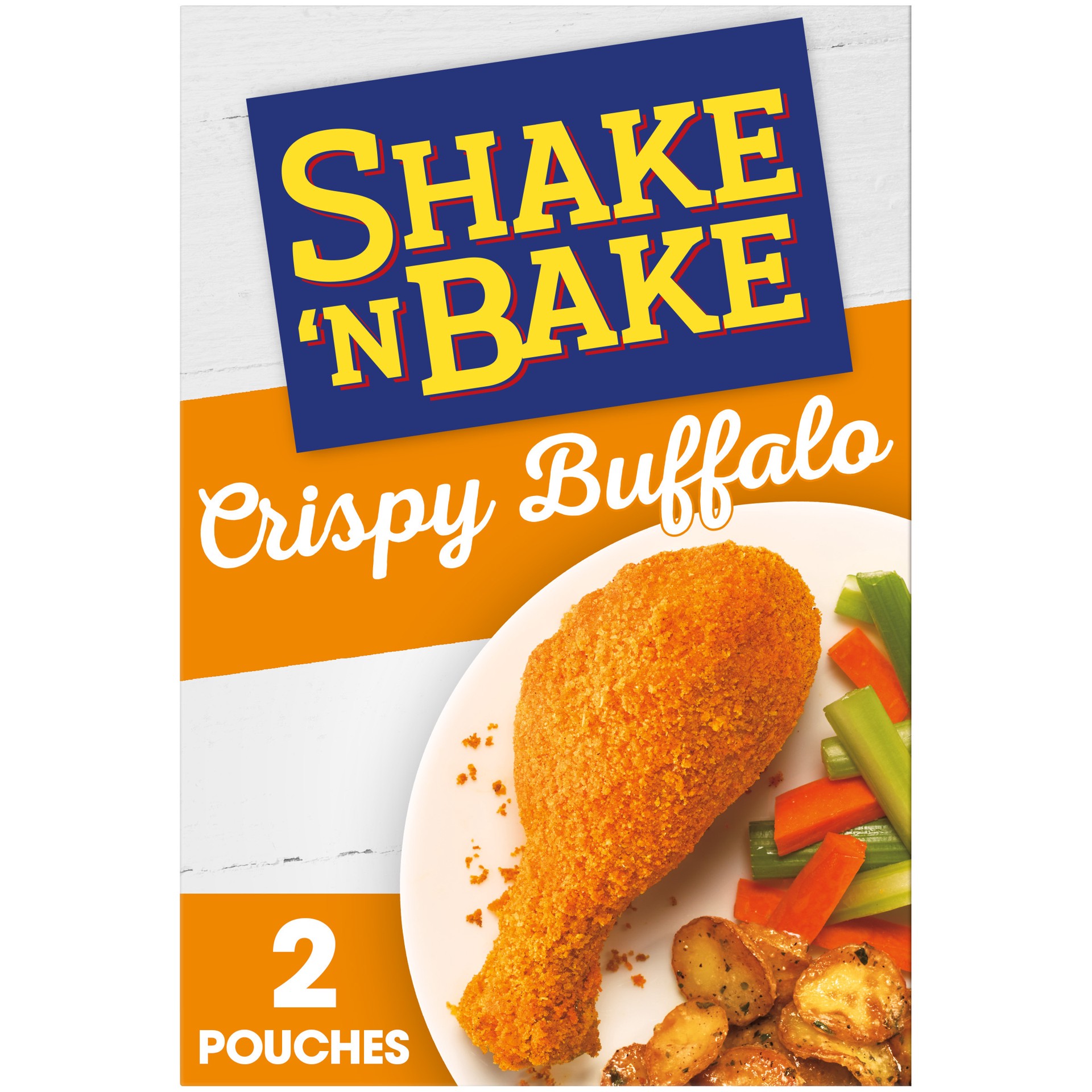 slide 1 of 5, Shake 'n Bake Crispy Buffalo Seasoned Coating Mix Packets, 4.75 oz