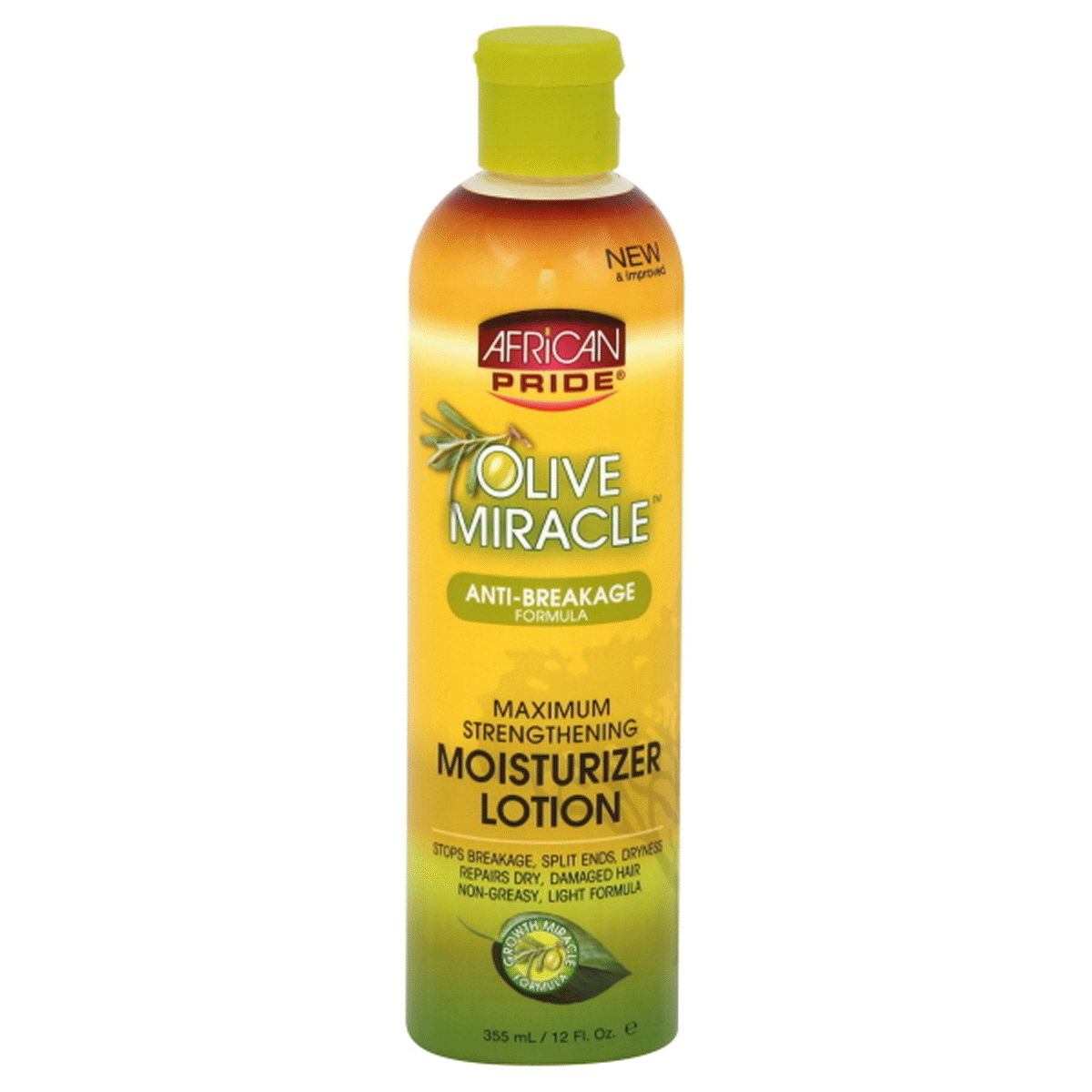 slide 1 of 1, African Pride Olive Miracle Anti Breakage Moisturizer Lotion, 12 fl oz