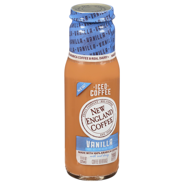 New England Coffee Beverage, Iced Coffee, Vanilla 11 fl oz Shipt