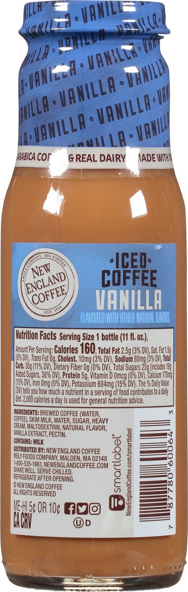 slide 8 of 14, New England Coffee Iced Coffee Vanilla Coffee Beverage 11 fl oz, 11 fl oz