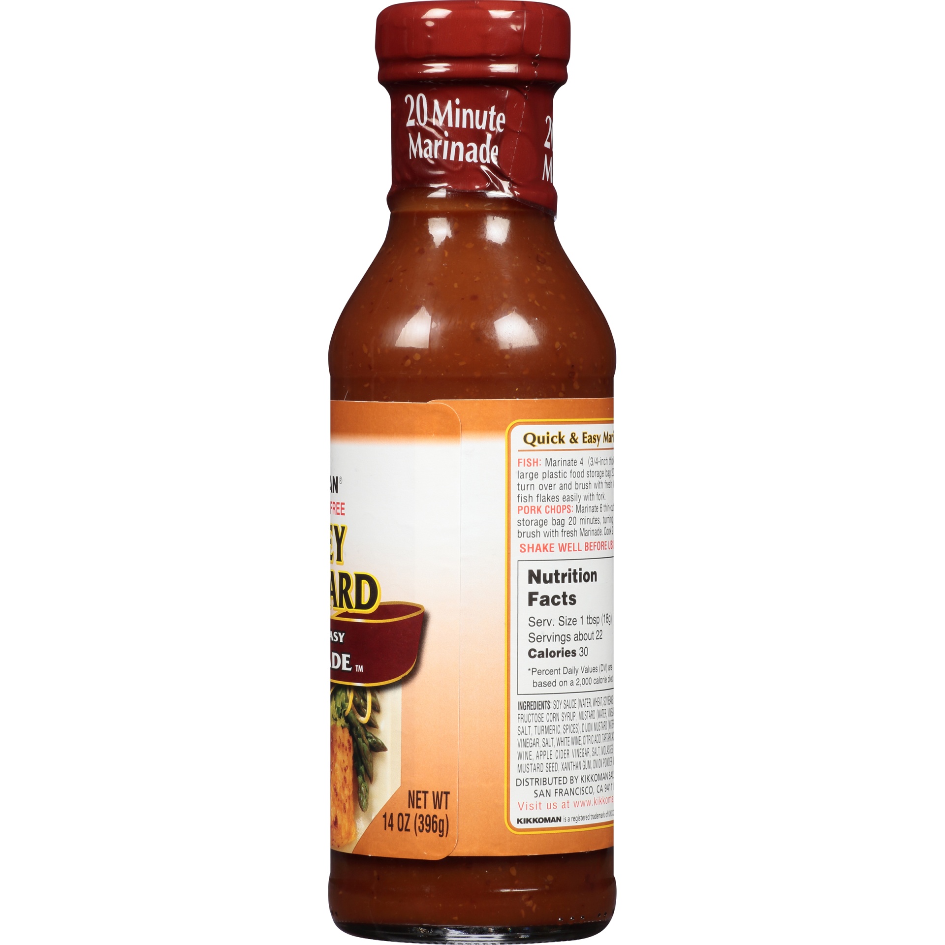 slide 3 of 6, Kikkoman Quick And Easy Honey And Mustard Marinade, 14 oz