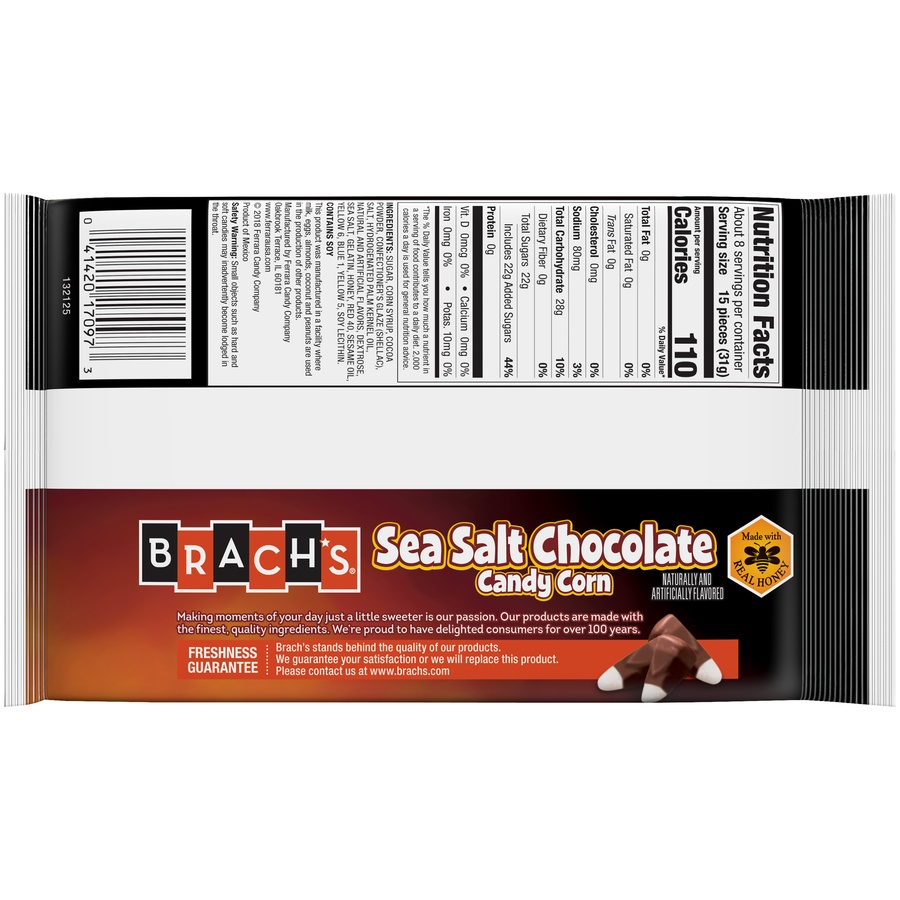 slide 2 of 2, Brach's Sea Salt Chocolate Candy Corn, 9 oz
