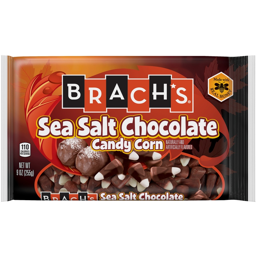 slide 1 of 2, Brach's Sea Salt Chocolate Candy Corn, 9 oz