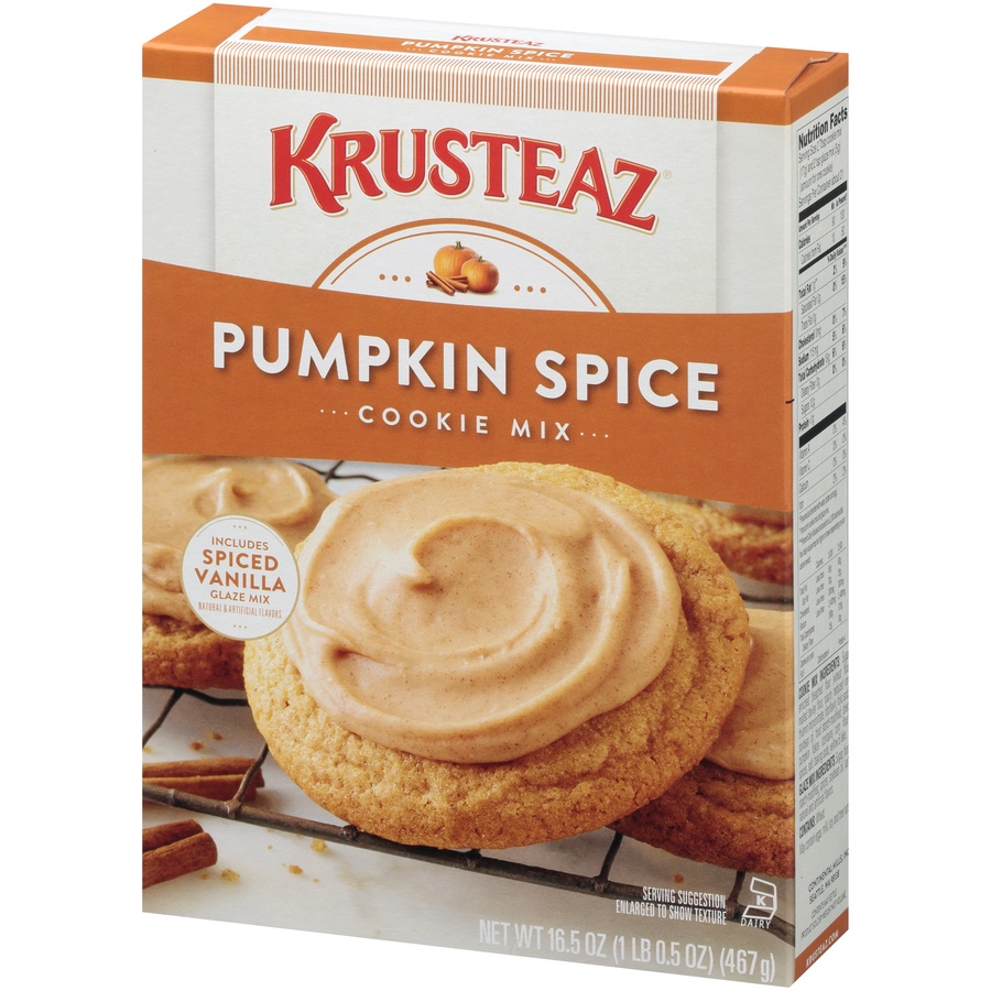 slide 3 of 8, Krusteaz Pumpkin Spice Cookie Mix, 16.5 oz