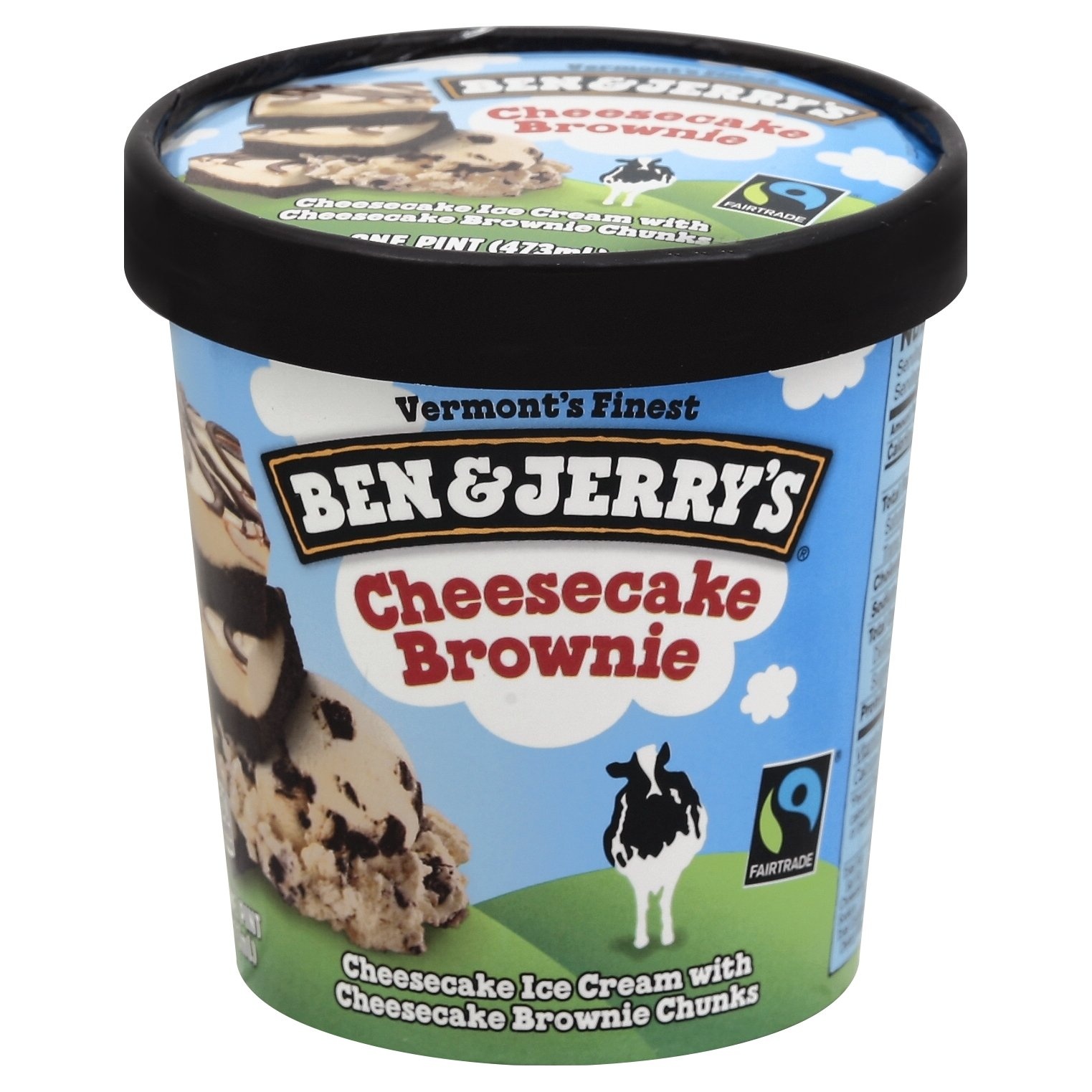 slide 1 of 3, Ben & Jerry's Cheesecake Brownie Ice Cream, 16 oz