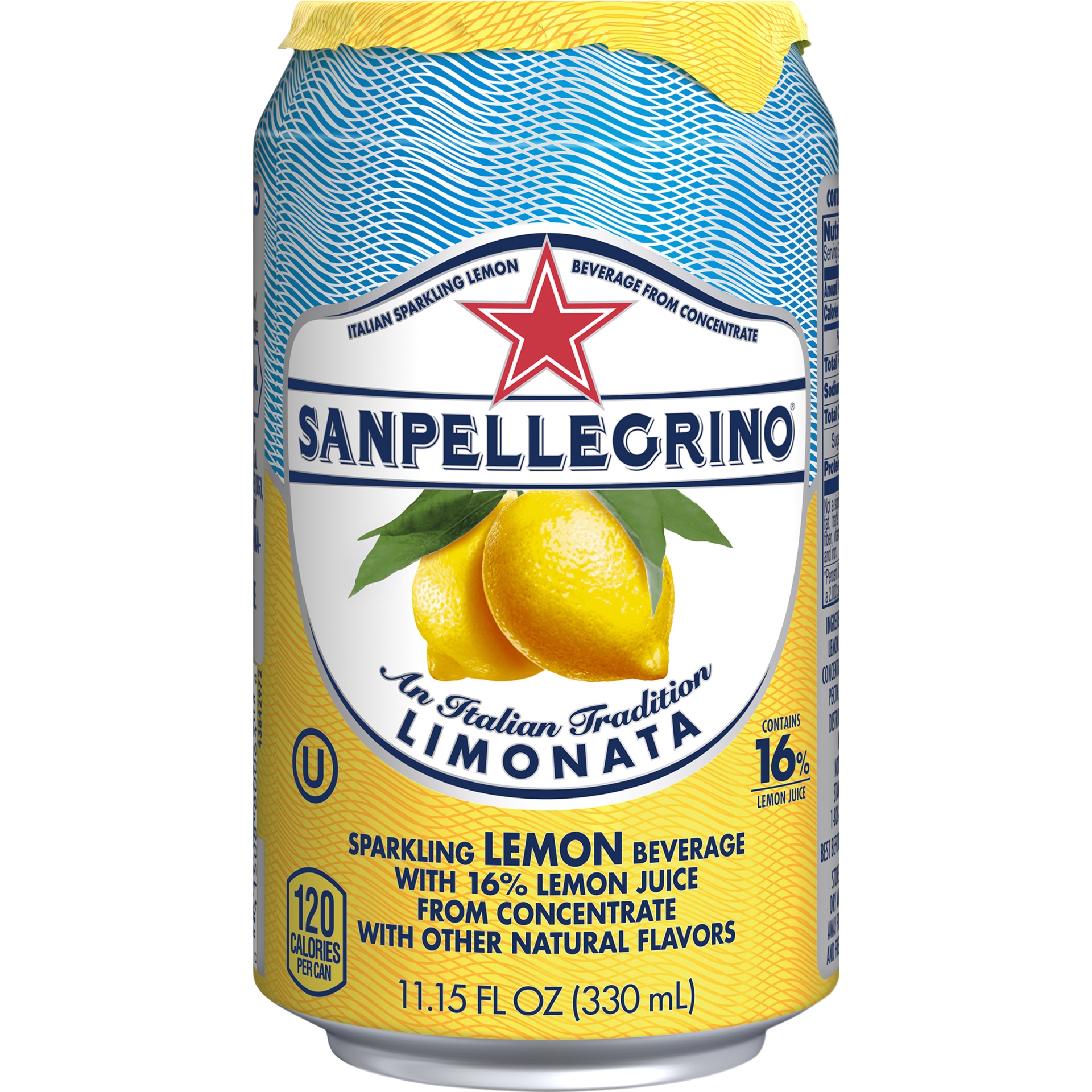 slide 6 of 6, SANPELLEGRINO Lemon Italian Sparkling Drinks, 11.15 fl oz. Can, 11.15 oz