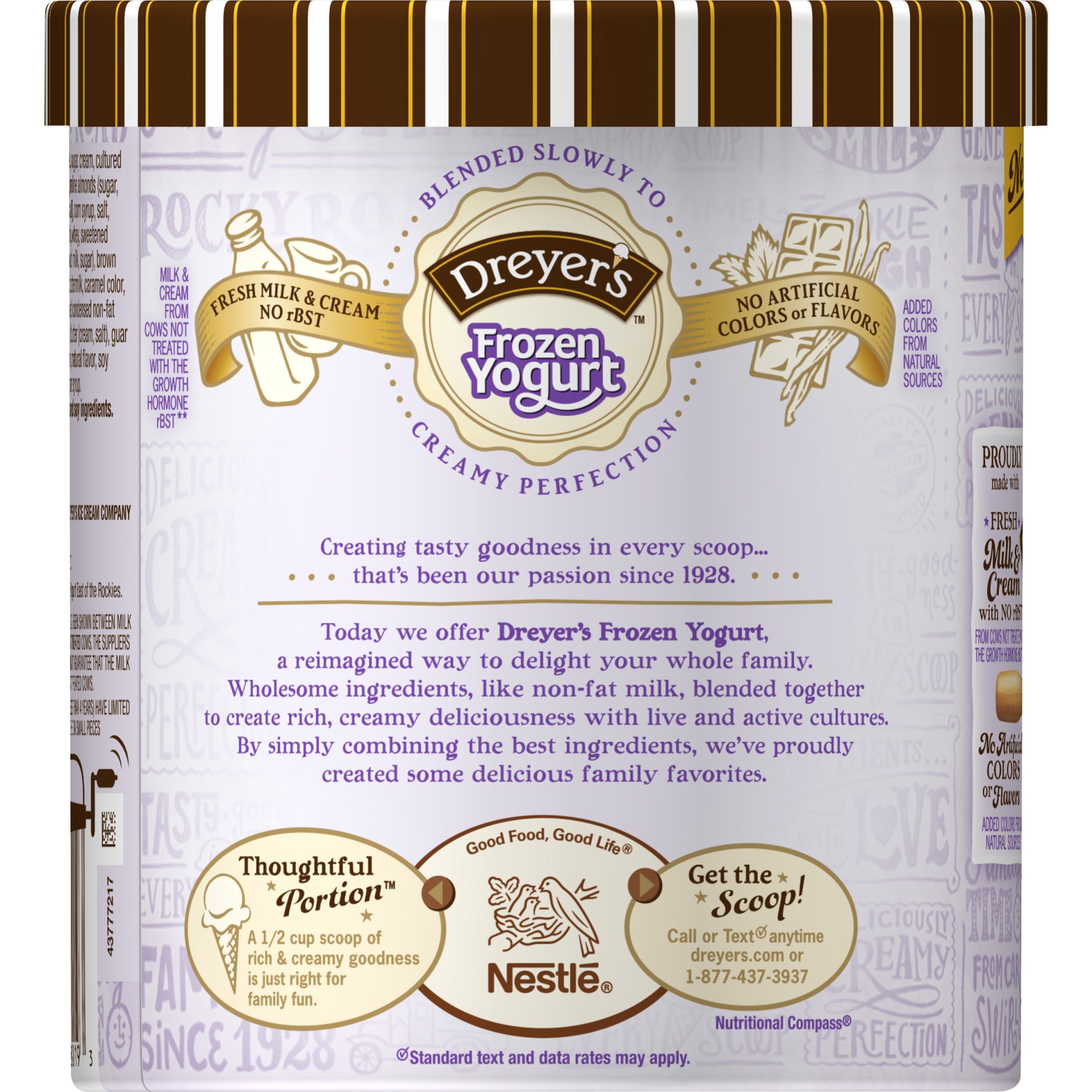 slide 4 of 6, Edy's/Dreyer's Caramel Praline Perfection Frozen Yogurt, 48 fl oz