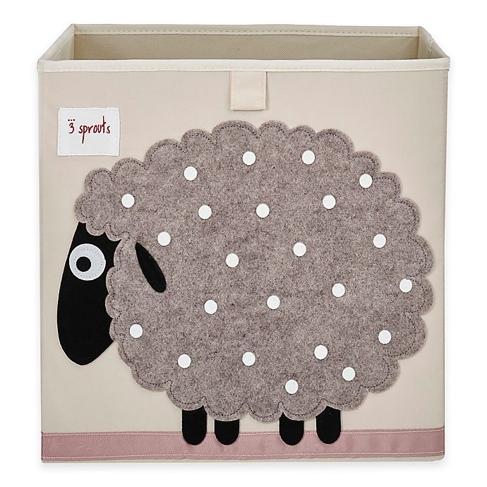 slide 1 of 1, 3 Sprouts Sheep Storage Box, 1 ct