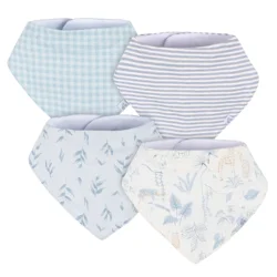 Just Born ® Baby Boy 4 Pack Bandana Bibs