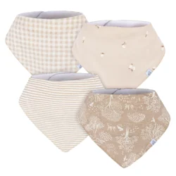 Just Born ® Baby Boy or Baby Girl 4 Pack Bandana Bibs