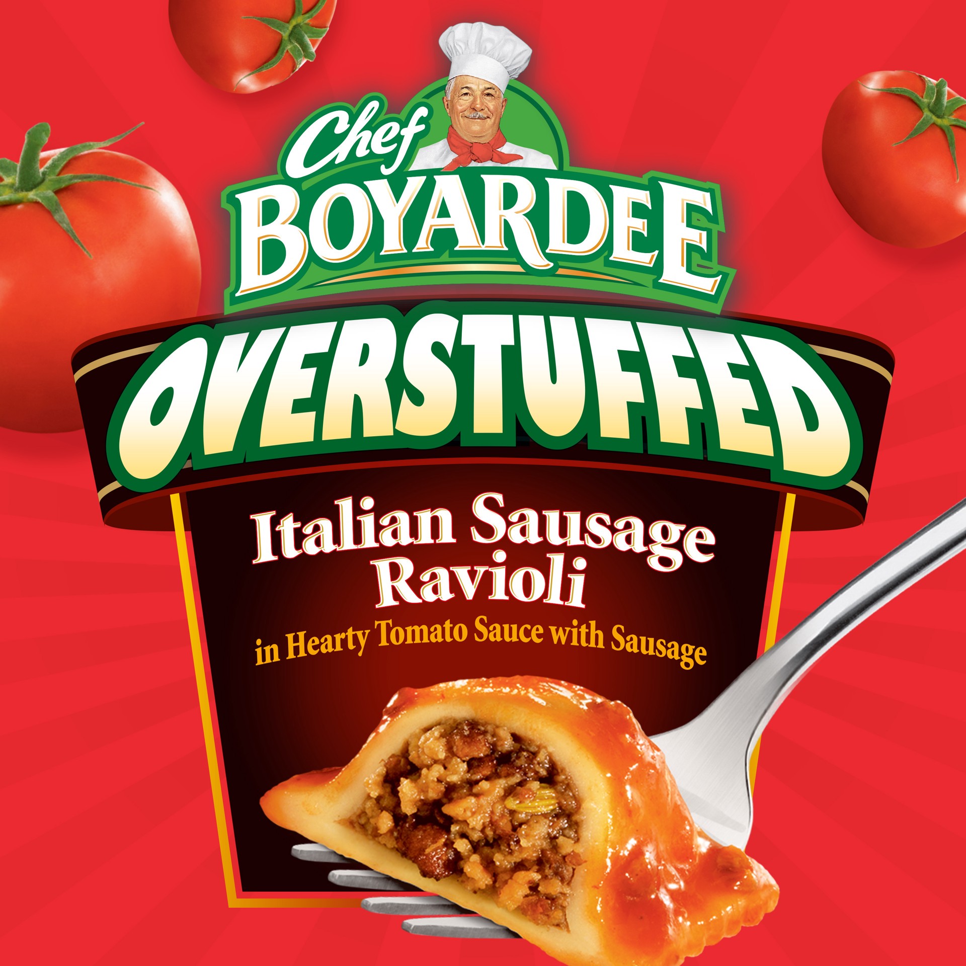 slide 2 of 5, Chef Boyardee Overstuffed Italian Sausage Ravioli 15 oz, 15 oz