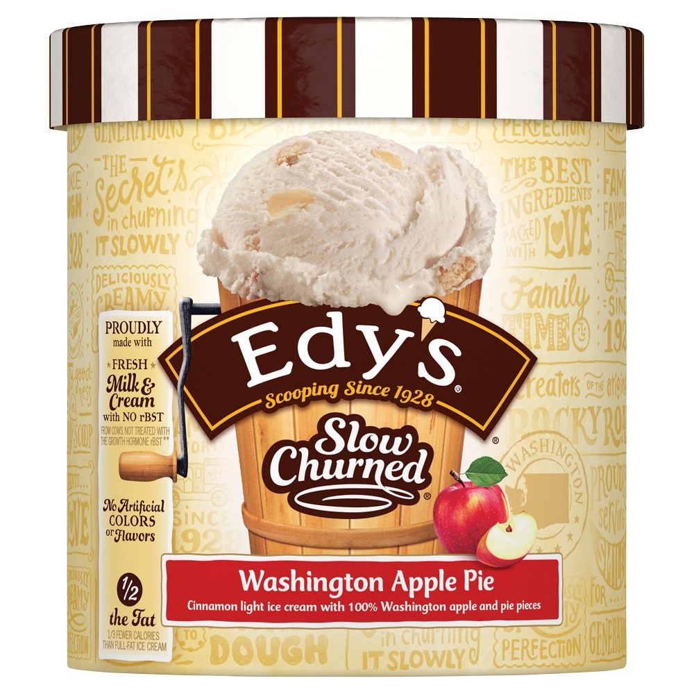 slide 2 of 3, Dreyer's Slow Churned Washington Apple Pie Ice Cream, 1.5 qt