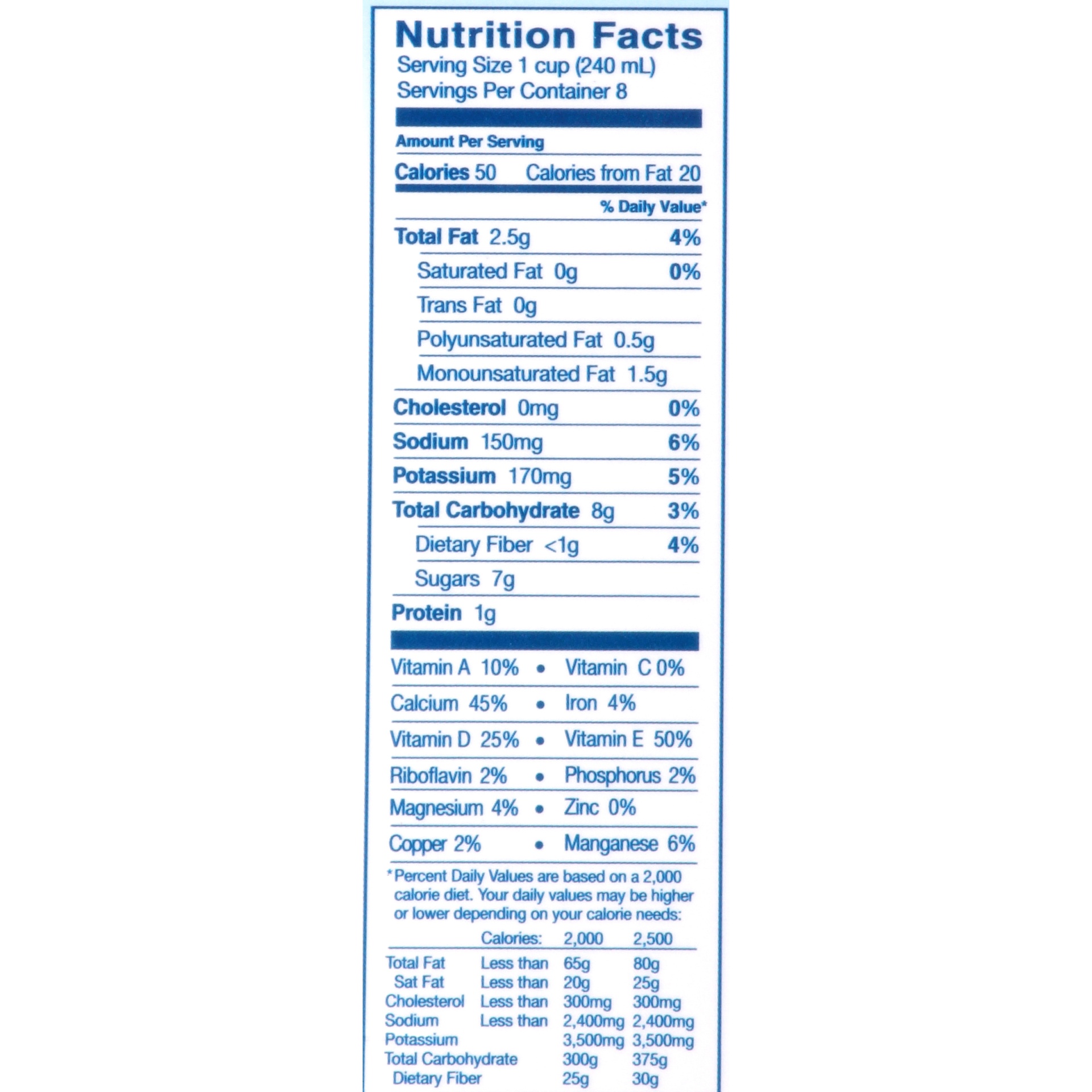 slide 3 of 4, Blue Diamond Almonds Almond Breeze Hint of Honey Original Almondmilk, 1/2 gal