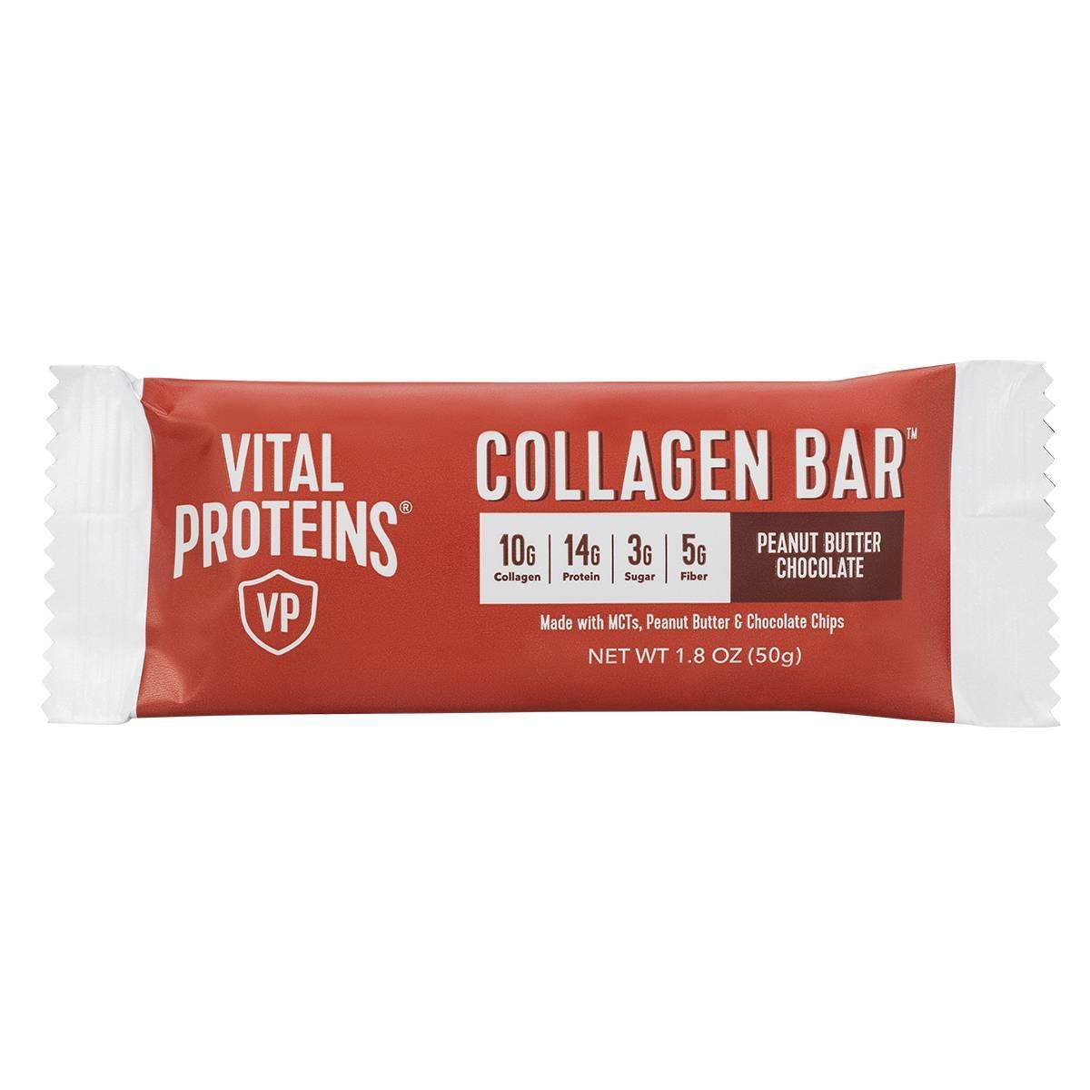 slide 1 of 1, Vital Proteins Collagen Bar - Peanut Butter Chocolate, 2.1 oz