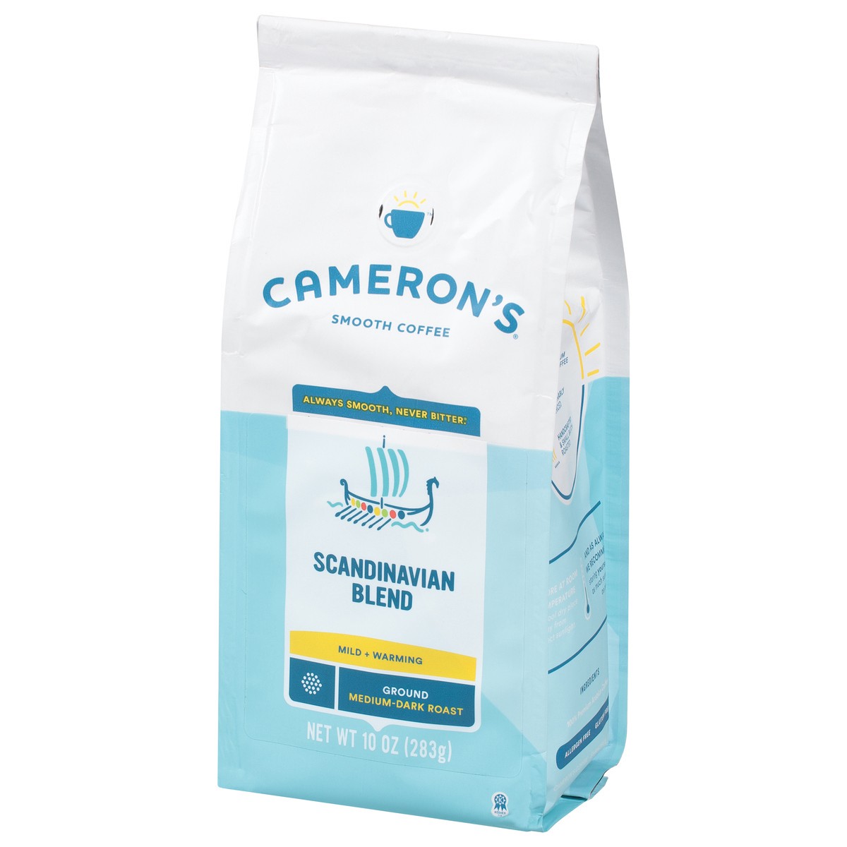slide 3 of 8, Cameron's Ground Medium-Dark Roast Scandinavian Blend Coffee - 10 oz, 10 oz