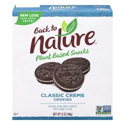 Back to Nature Plant Based Snacks Classic Creme Cookies