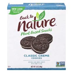 Back to Nature Plant Based Snacks Classic Creme Cookies