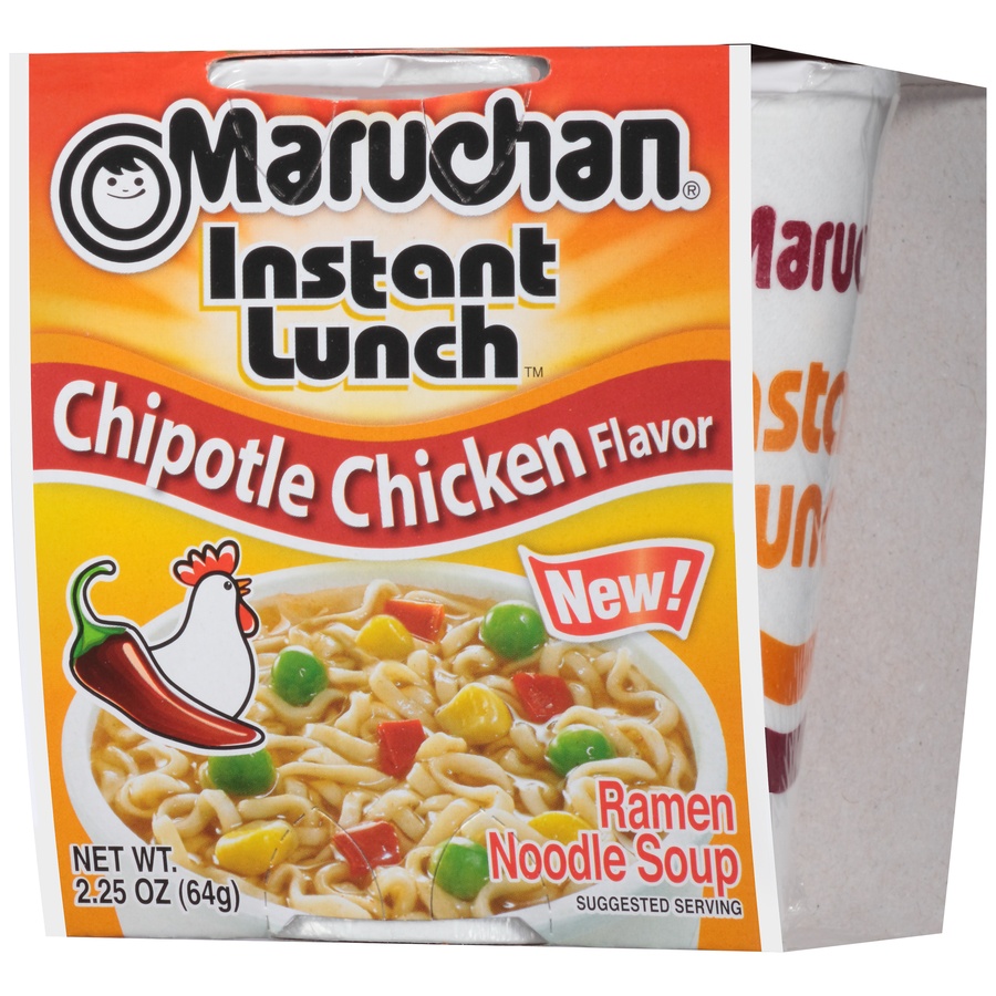 slide 3 of 8, Maruchan Instant Lunch Chipotle Chicken Flavor Ramen Noodle Soup, 2.25 oz