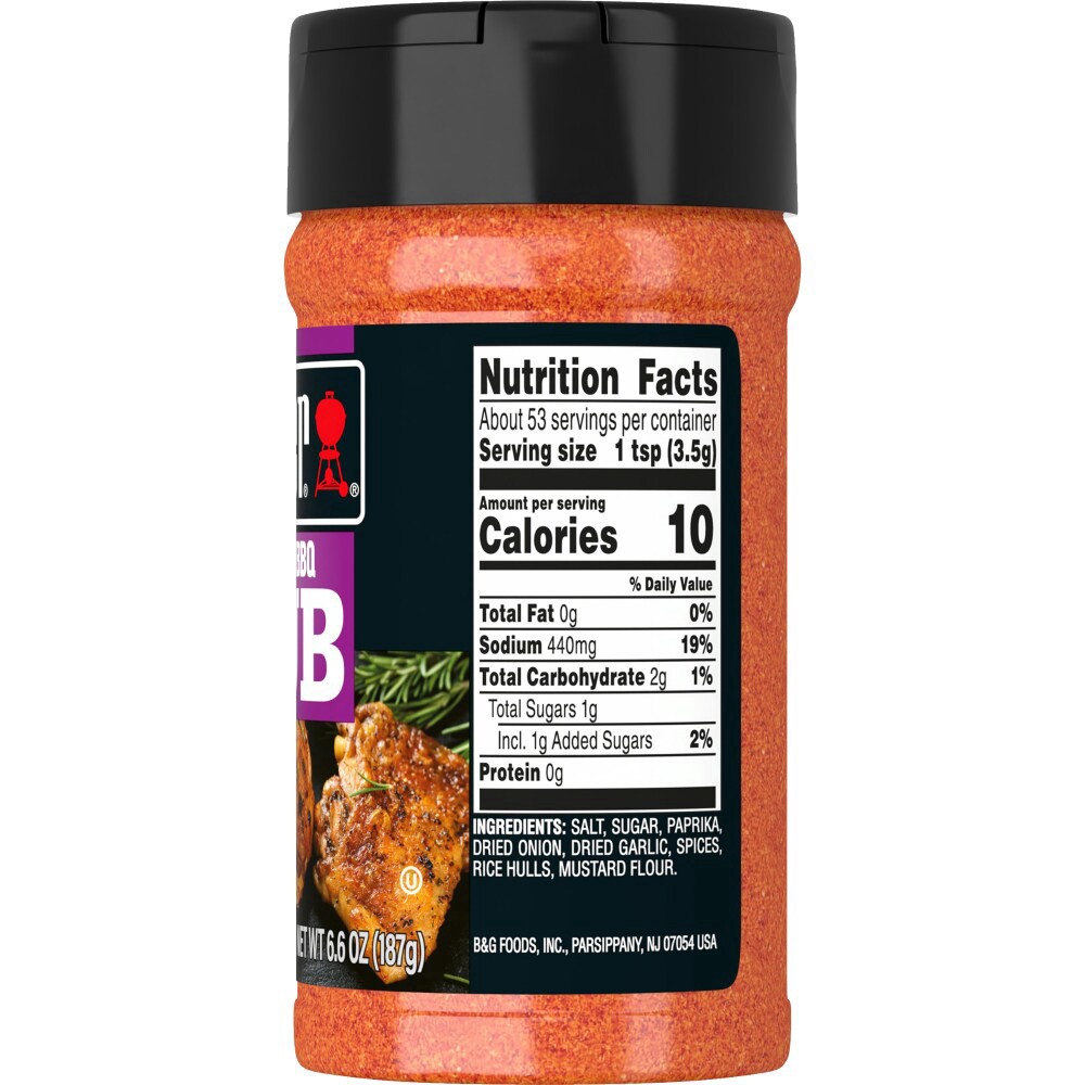 slide 2 of 3, Weber® Savory BBQ Rub, 6.6 oz