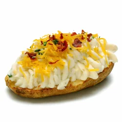 Twice Baked Potatoes with Bacon & Cheddar