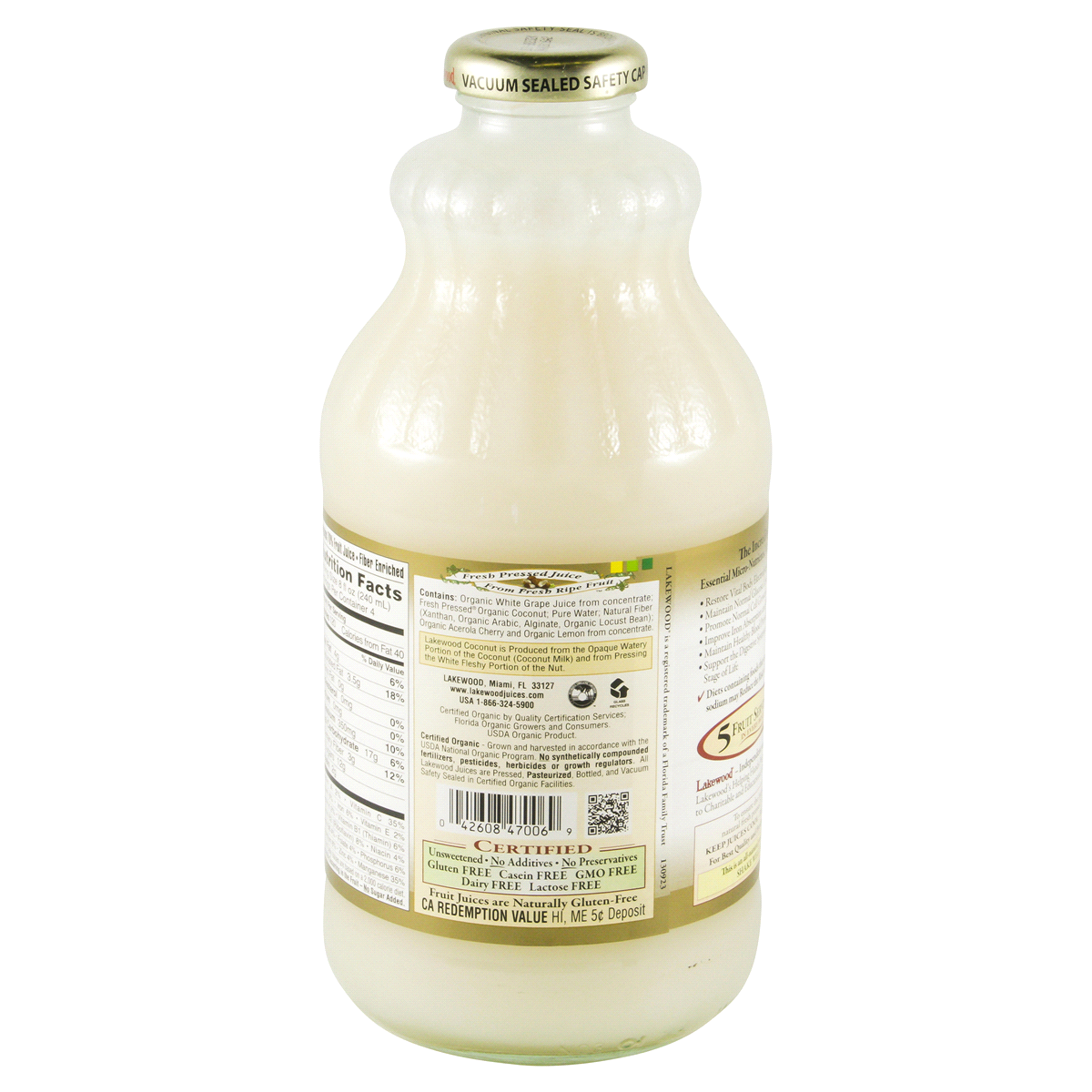 slide 2 of 4, Lakewood Organic Coconut Blend Juice 32 oz, 32 fl oz