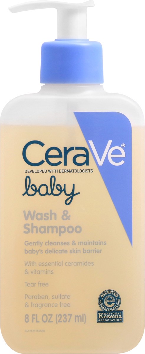 slide 3 of 9, CeraVe Baby Wash & Shampoo 8 oz, 8 oz