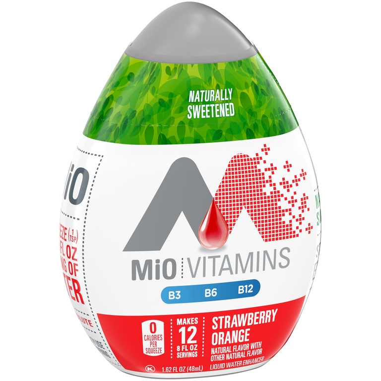 slide 2 of 7, MiO Vitamins Strawberry Orange Liquid Water Enhancer - 1.62 fl oz, 1.62 fl oz