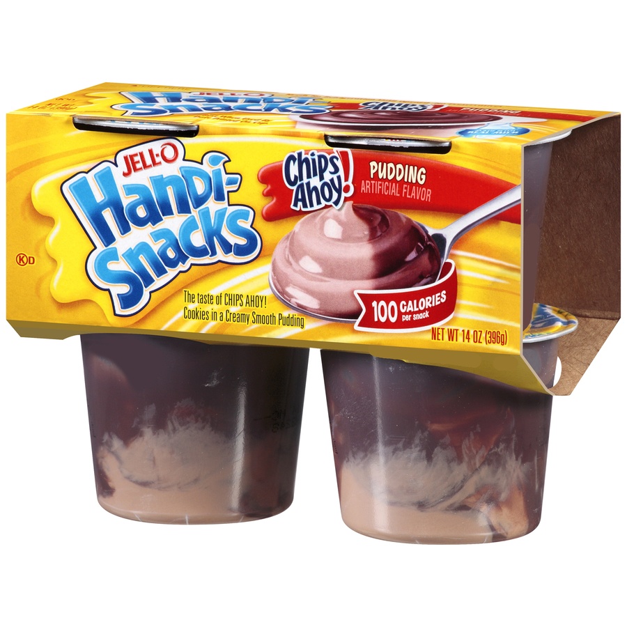 slide 3 of 3, Jell-O Handi-Snacks Chips Ahoy! Pudding, 4 ct; 14 oz