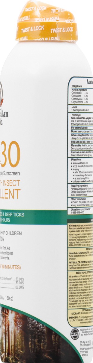 slide 5 of 9, Australian Gold Ag Spf 30 Insect Repellent, 6 fl oz