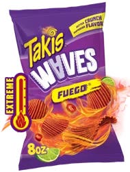 Takis Waves Extreme Fuego Wavy Potato Chips 8 oz