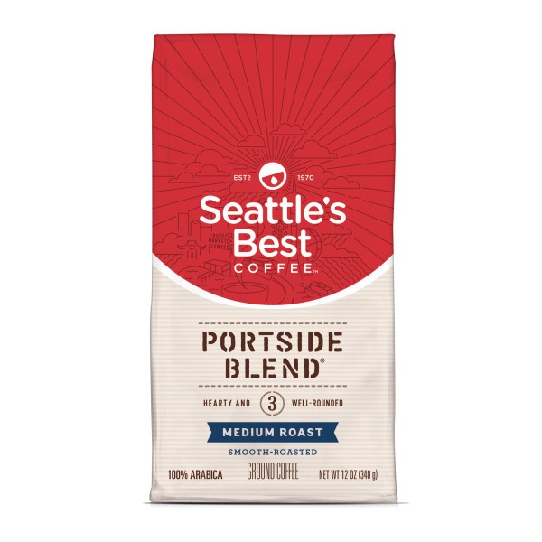 slide 1 of 4, Seattle's Best Coffee Portside Blend Medium Roast Ground Coffee- 12 oz, 12 oz