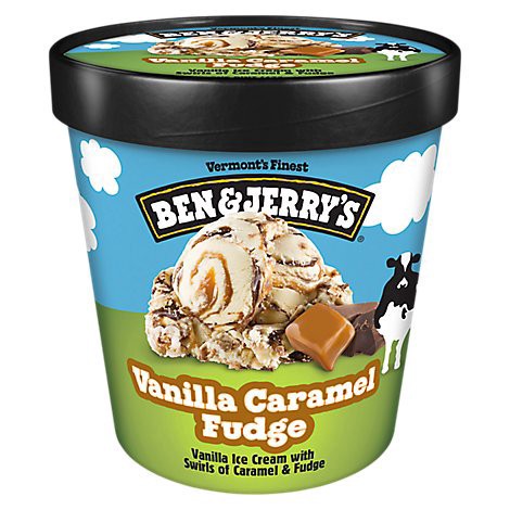 slide 1 of 1, Ben & Jerry's Vanilla Caramel Fudge Ice Cream - 16 Oz, 16 oz
