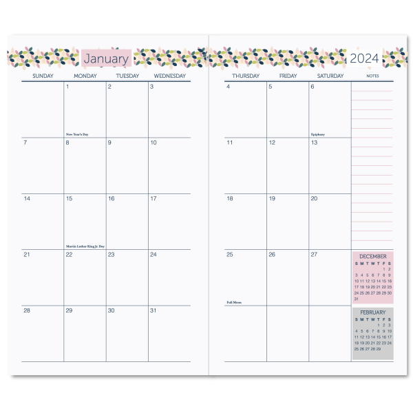 slide 5 of 6, Office Depot Brand Monthly Planner, 8-1/4'' X 10-1/4'', Vsco Girl, January To December 2021, Dx191547-008, 1 ct