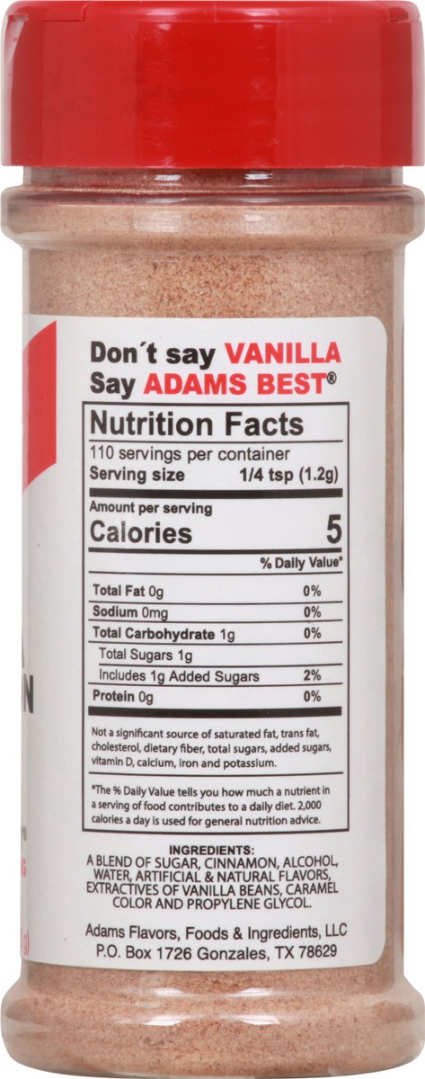 slide 10 of 13, Adams Extract Vanilla Cinnamon Sugar 4.66 oz, 4.66 oz