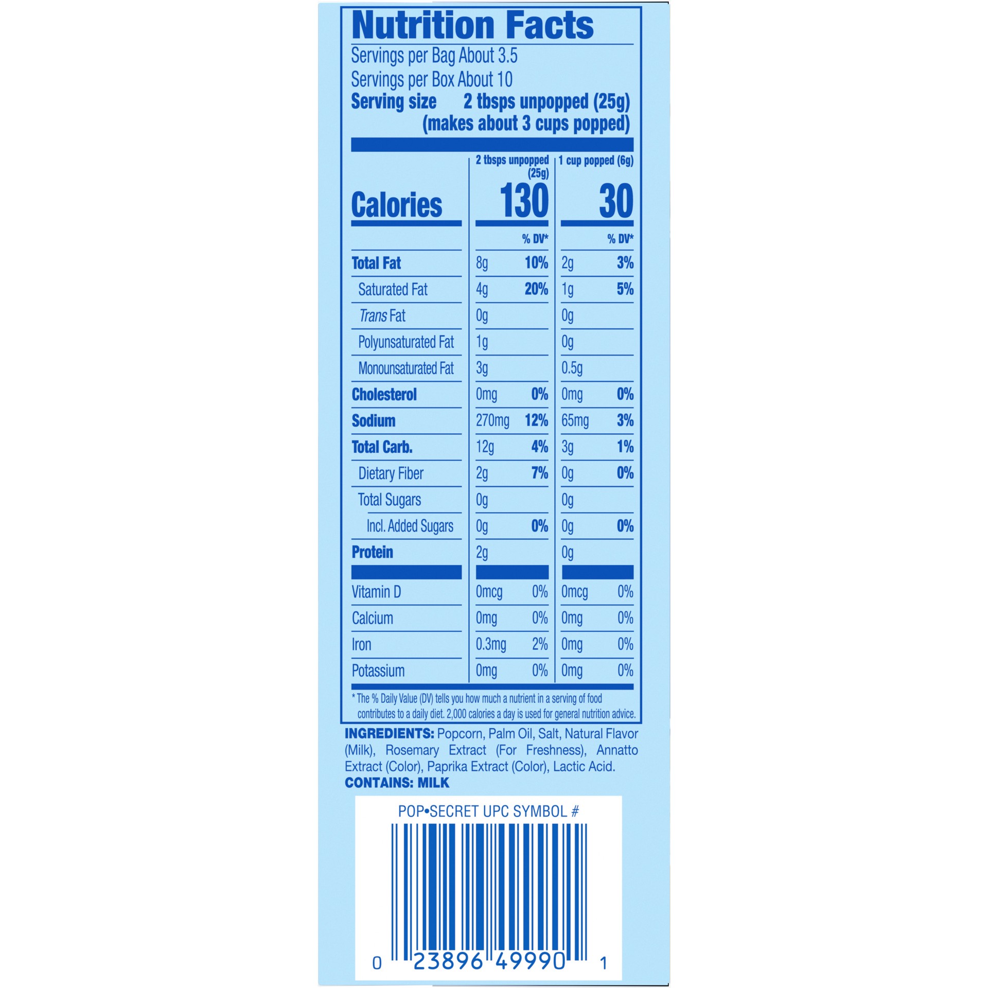 slide 3 of 5, Pop-Secret Microwave Popcorn, Butter, 3.2 Oz, 3 Ct, 9.6 oz