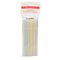 slide 1 of 1, Everyday Living Flexible Drinking Straws - Assorted, 100 ct