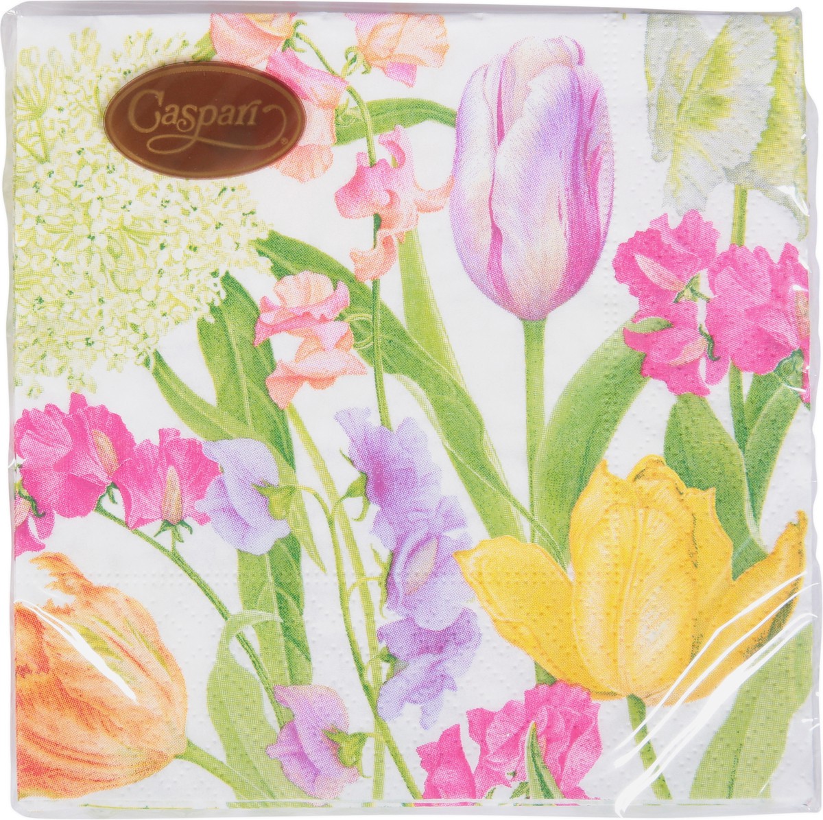 slide 4 of 12, Caspari Spring Flower Show Napkins 20 ea, 