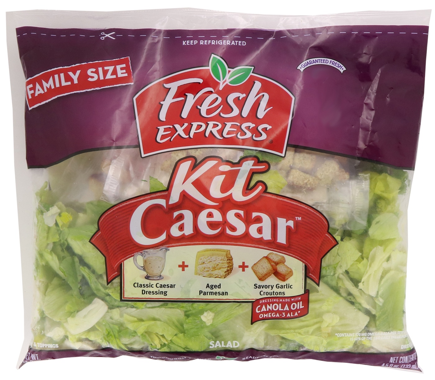 slide 1 of 1, Fresh Express Family Size Caesar Kit, 19.5 oz
