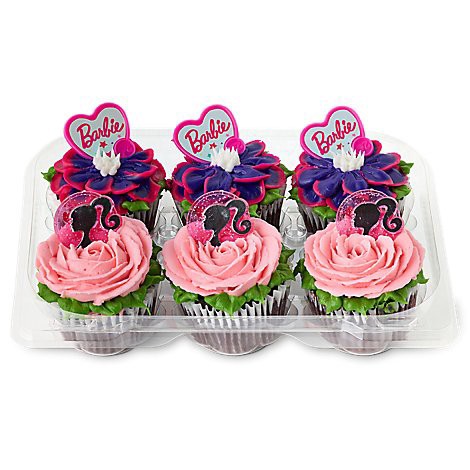 slide 1 of 1, Barbie Cupcakes 6 Count - EA, 1 ct