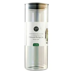 Core Kitchen Stainless Steel & Glass Iridescent Storage Jar