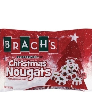 slide 1 of 1, Brach's Handmade Christmas Nougat Candy Peppermint, 9.5 oz