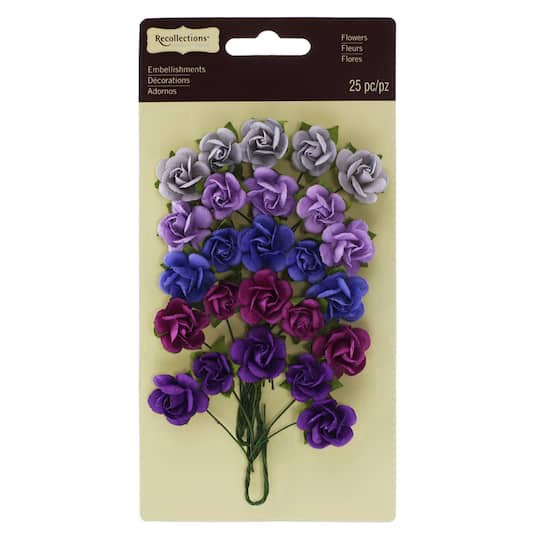 slide 1 of 2, Mini Sachet Roses & Pansy By Recollections, includes 25 ct