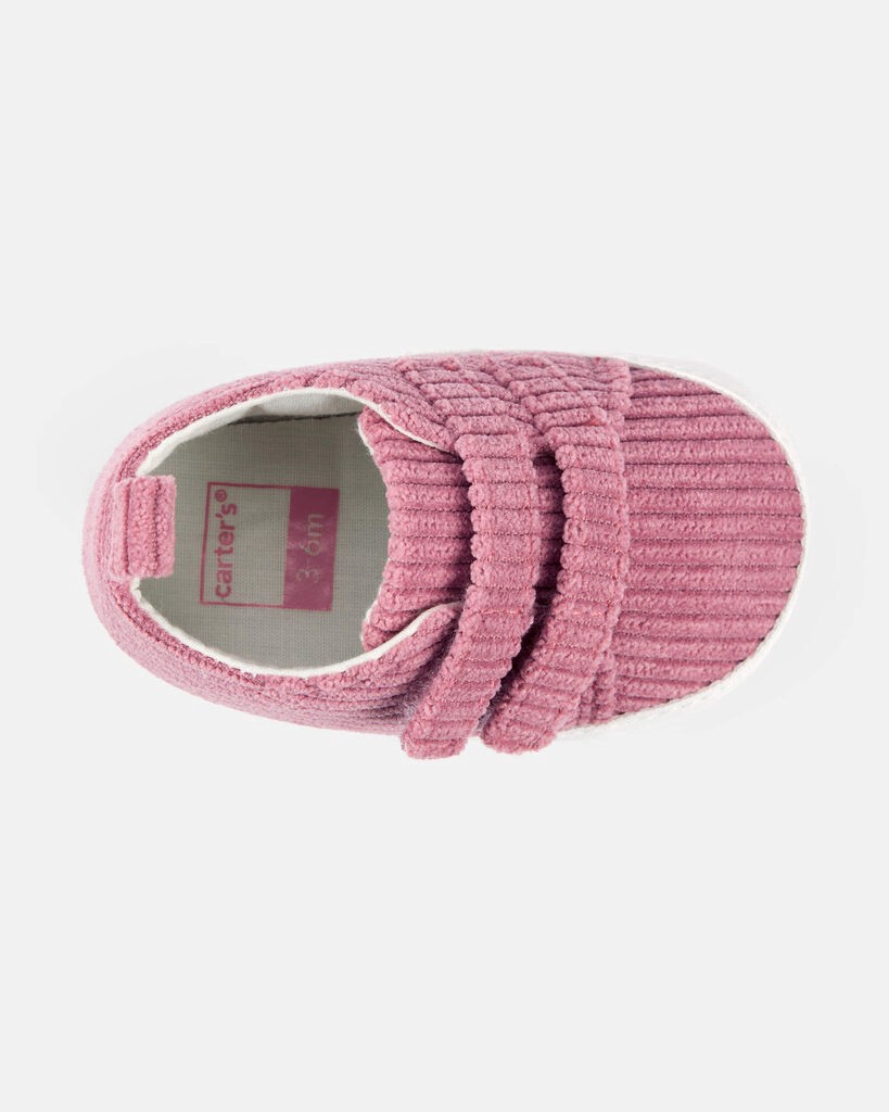 slide 3 of 6, Carter's Baby Girl Corduroy Slip-On Shoes - Pink Pink 1, 1 ct