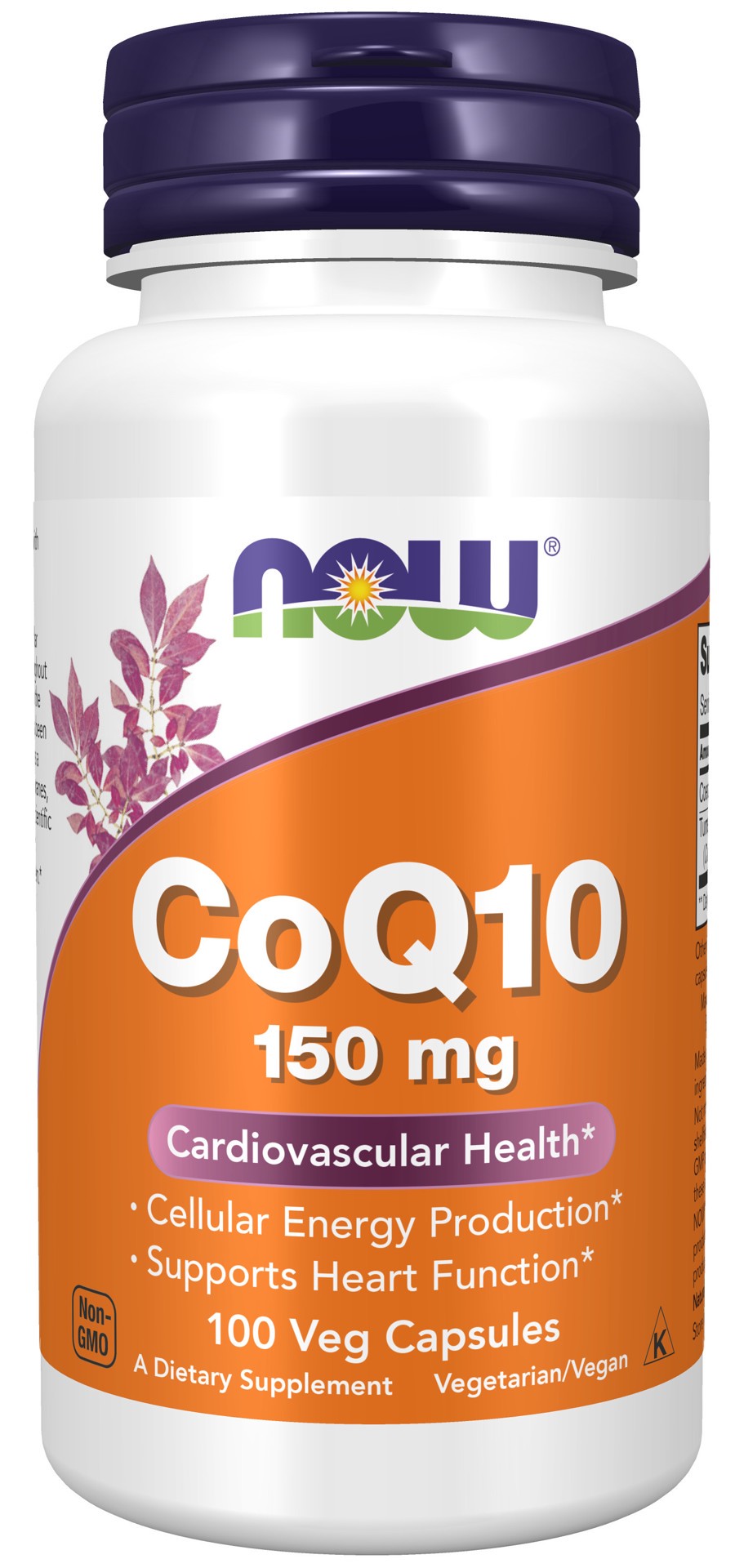 slide 1 of 4, NOW CoQ10 150 mg - 100 Veg Capsules, 100 ct