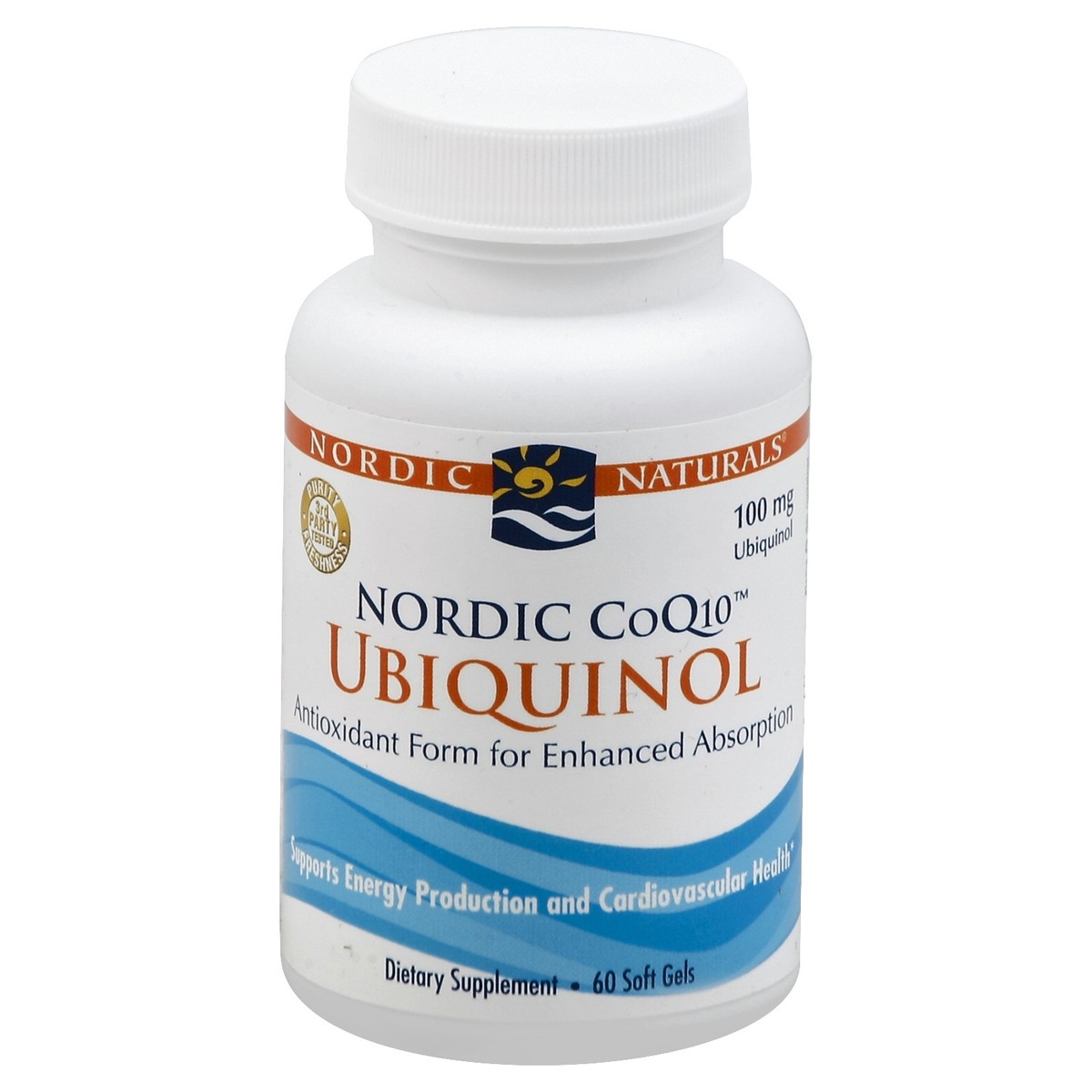 slide 2 of 3, Nordic Naturals Nordic CoQ10 Ubiquinol 60 ea, 60 ct