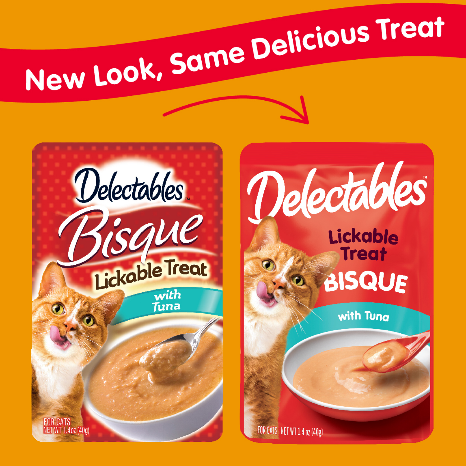 slide 2 of 2, Delectables Bisque Tuna & Chicken Cat Treats, 1.4 oz