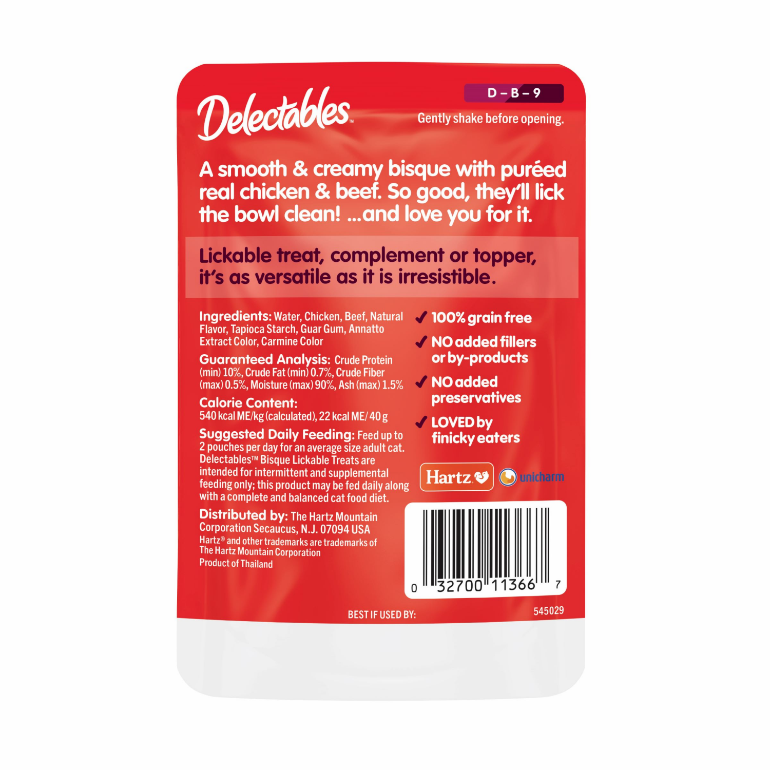 slide 2 of 3, Delectables Cat Treat, Bisque Chicken Beef, 1.4 oz