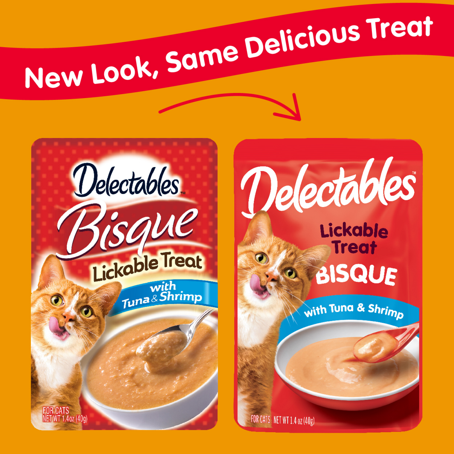 slide 2 of 2, Delectables Bisque Lickable Cat Treat, Tuna & Shrimp, 1.4 oz
